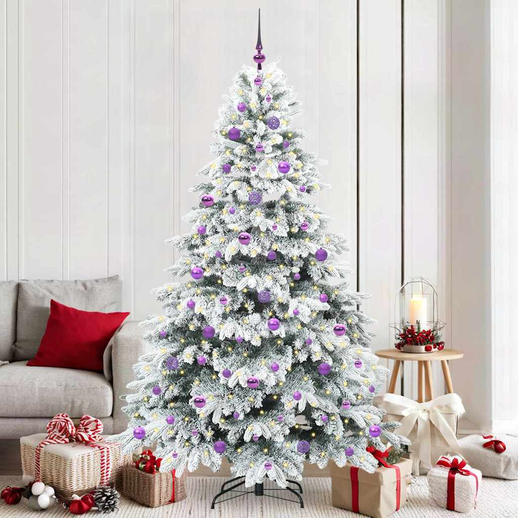 Albero di Natale artificiale con 300 LED Verde 210 cm PE e PVC 3397633