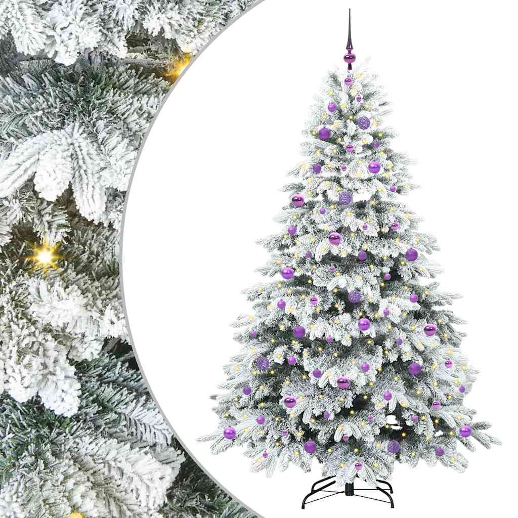 Albero di Natale artificiale con 300 LED Verde 210 cm PE e PVC 3397633