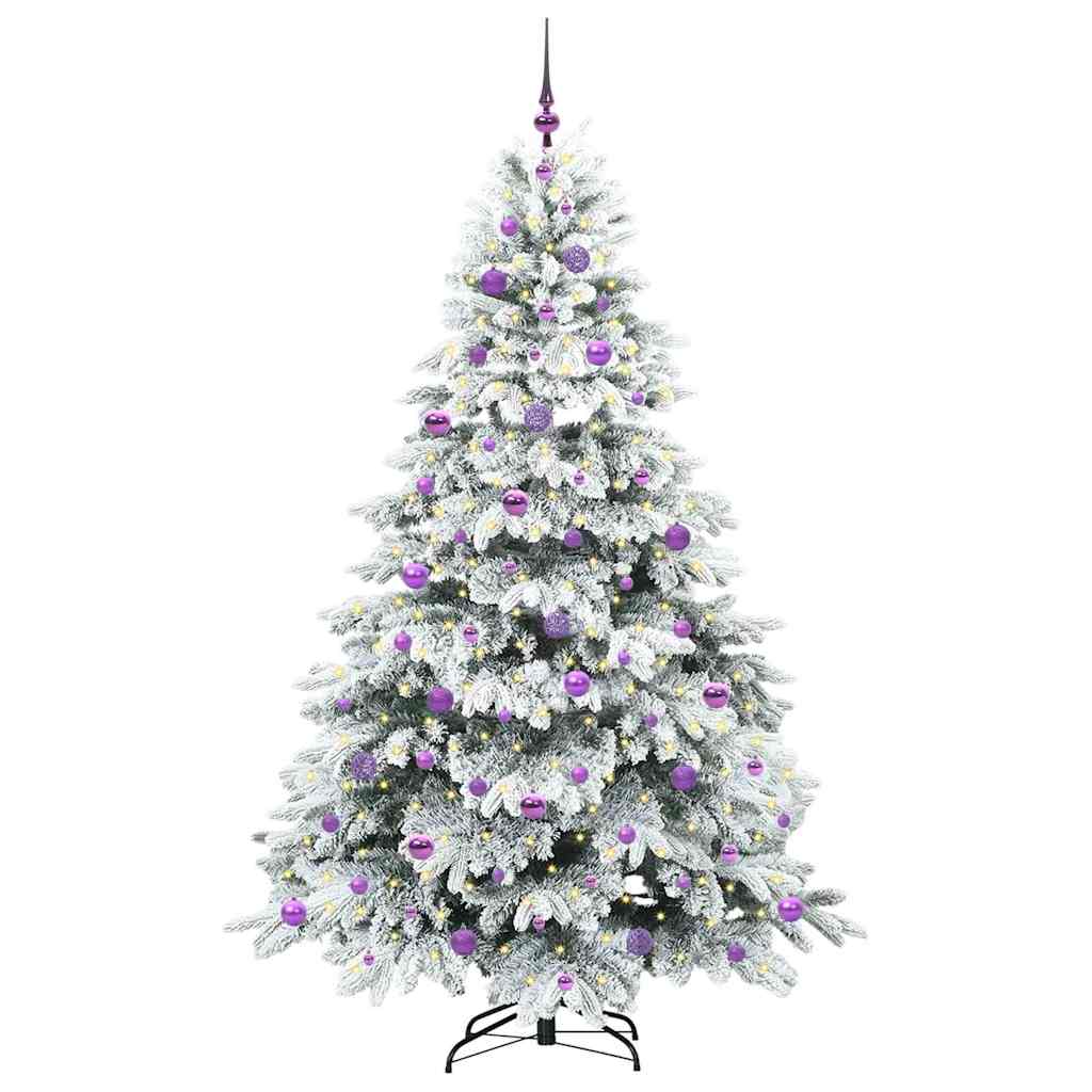 Albero di Natale artificiale con 300 LED Verde 210 cm PE e PVC 3397633