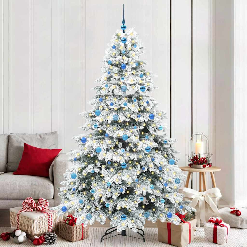 Albero di Natale artificiale con 300 LED Verde 210 cm PE e PVC 3397634