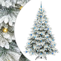 Albero di Natale artificiale con 300 LED Verde 210 cm PE e PVC 3397634