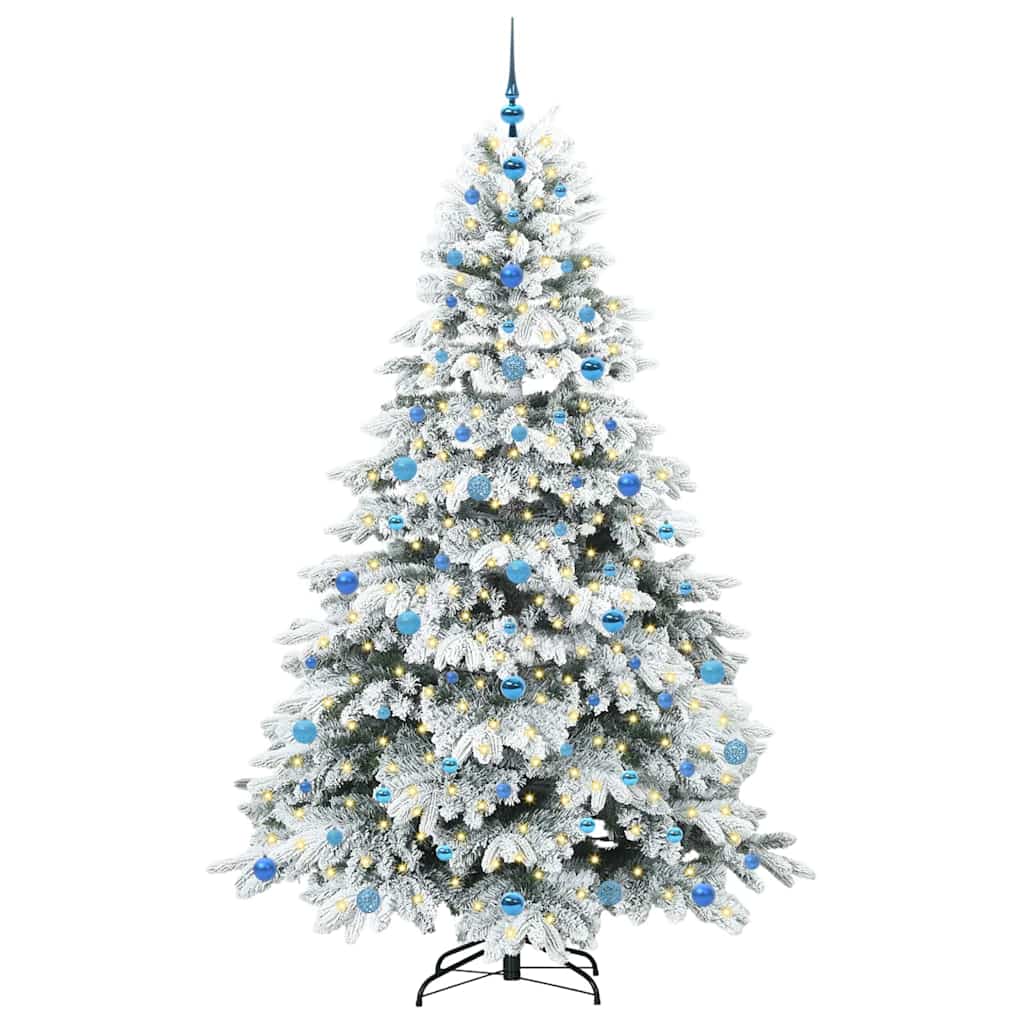 Albero di Natale artificiale con 300 LED Verde 210 cm PE e PVC 3397634