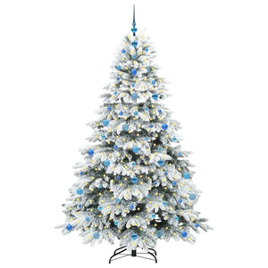 Albero di Natale artificiale con 300 LED Verde 210 cm PE e PVC 3397634