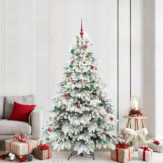 Albero di Natale artificiale con 300 LED Verde 210 cm PE e PVC 3397635