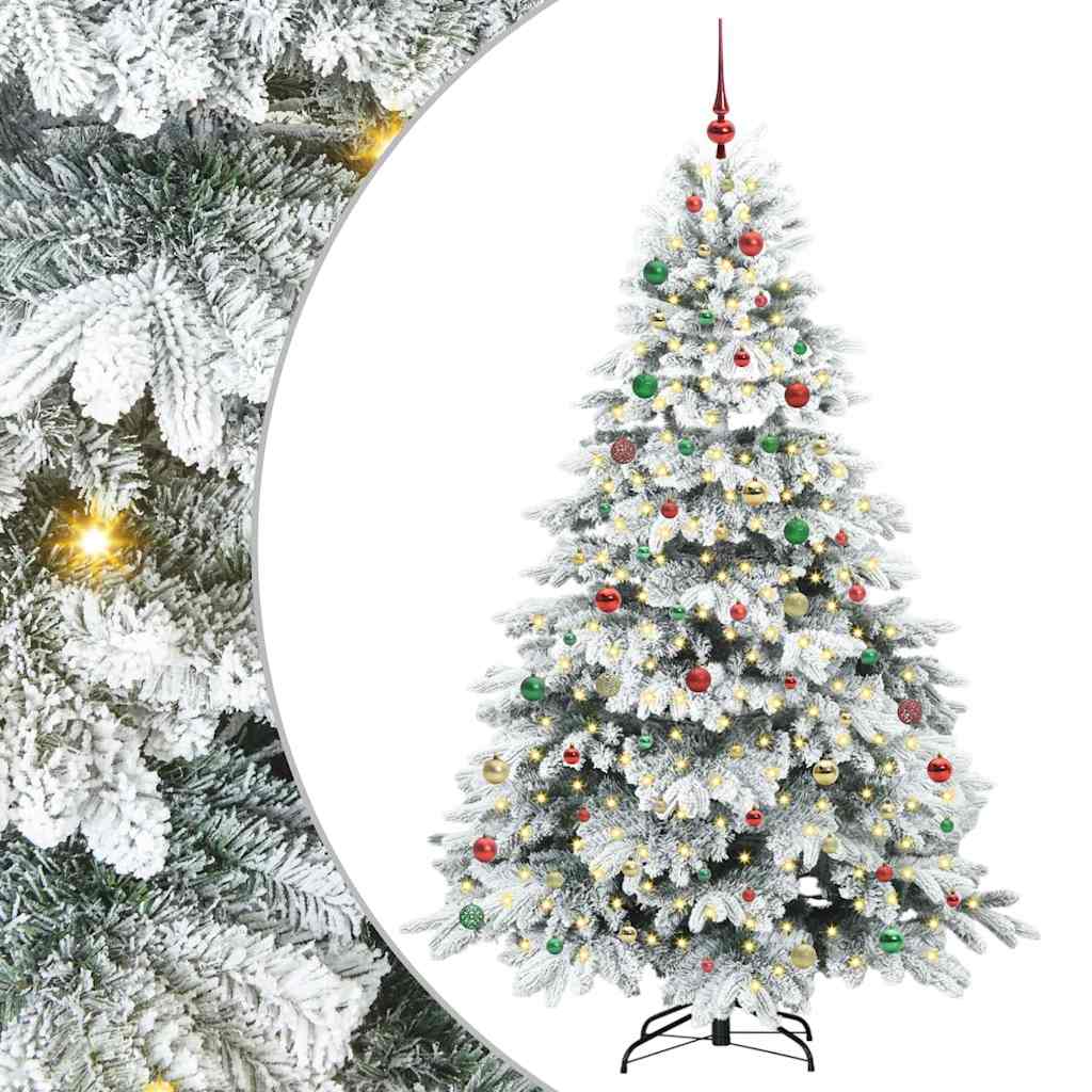 Albero di Natale artificiale con 300 LED Verde 210 cm PE e PVC 3397635