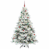 Albero di Natale artificiale con 300 LED Verde 210 cm PE e PVC 3397635