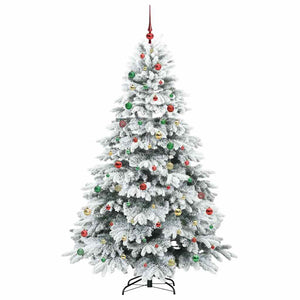 Albero di Natale artificiale con 300 LED Verde 210 cm PE e PVC 3397635