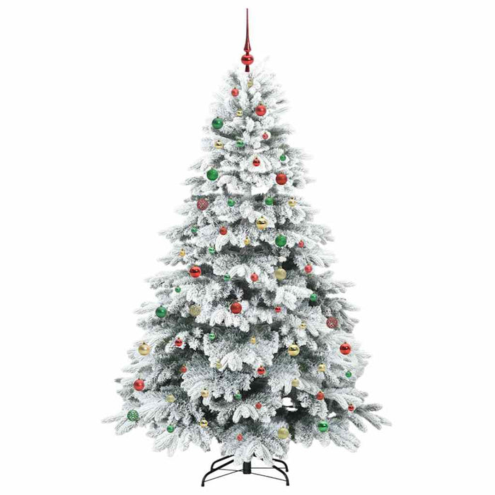 Albero di Natale artificiale con 300 LED Verde 210 cm PE e PVC 3397635