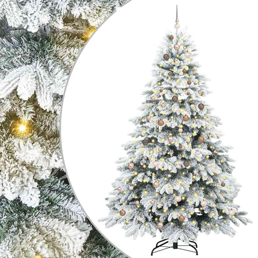 Albero di Natale artificiale con 300 LED Verde 240 cm PE e PVC 3397638