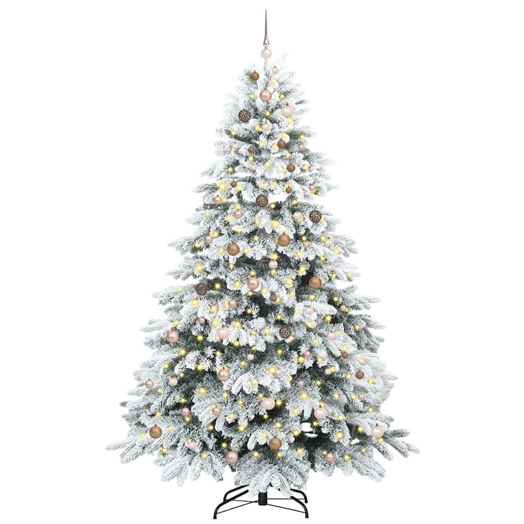 Albero di Natale artificiale con 300 LED Verde 240 cm PE e PVC 3397638