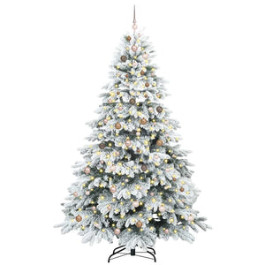 Albero di Natale artificiale con 300 LED Verde 240 cm PE e PVC 3397638