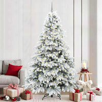 Albero di Natale artificiale con 300 LED Verde 240 cm PE e PVC 3397639