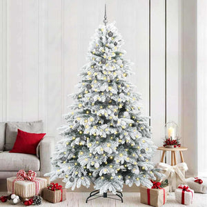 Albero di Natale artificiale con 300 LED Verde 240 cm PE e PVC 3397639
