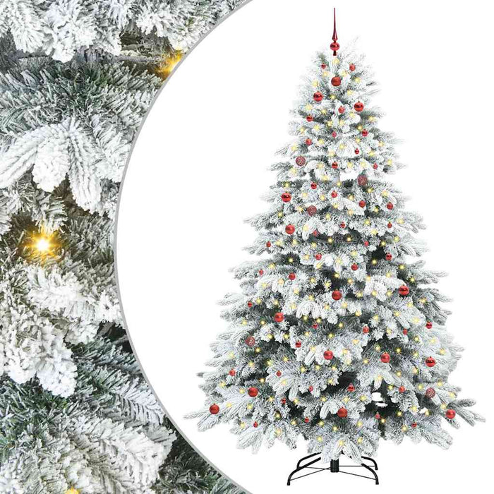 Albero di Natale artificiale con 300 LED Verde 240 cm PE e PVC 3397640