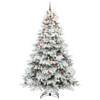 Albero di Natale artificiale con 300 LED Verde 240 cm PE e PVC 3397640