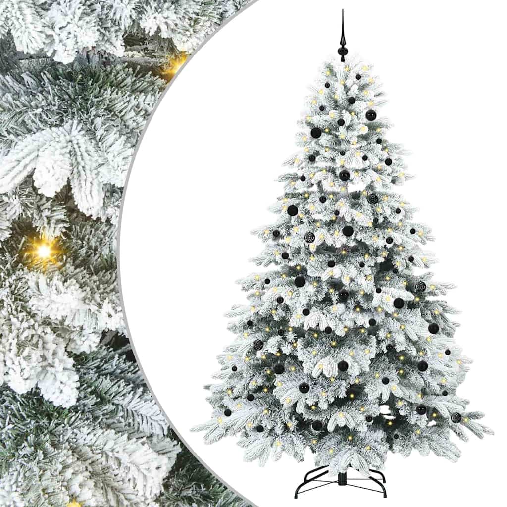 Albero di Natale artificiale con 300 LED Verde 240 cm PE e PVC 3397641