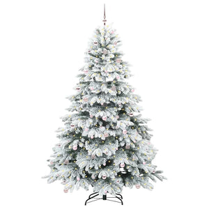Albero di Natale artificiale con 300 LED Verde 240 cm PE e PVC 3397642