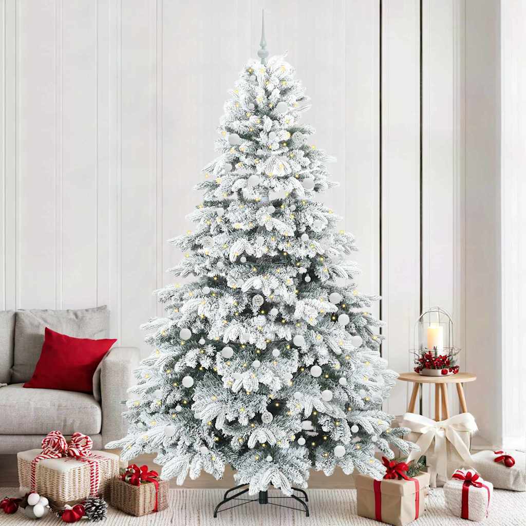 Albero di Natale artificiale con 300 LED Verde 240 cm PE e PVC 3397643