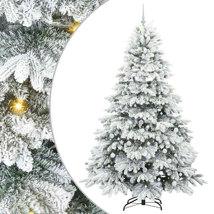 Albero di Natale artificiale con 300 LED Verde 240 cm PE e PVC 3397643