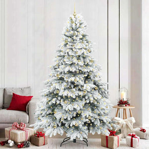 Albero di Natale artificiale con 300 LED Verde 240 cm PE e PVC 3397644