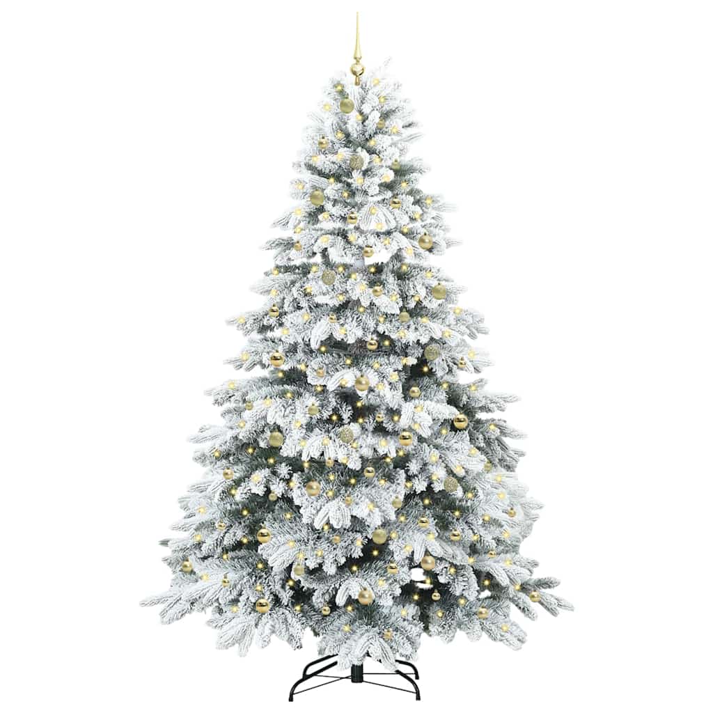 Albero di Natale artificiale con 300 LED Verde 240 cm PE e PVC 3397644