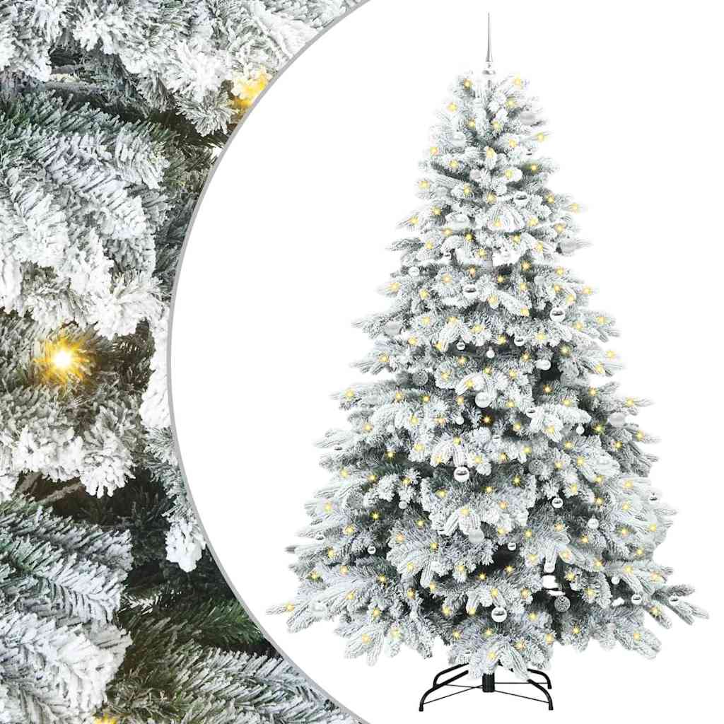 Albero di Natale artificiale con 300 LED Verde 240 cm PE e PVC 3397645