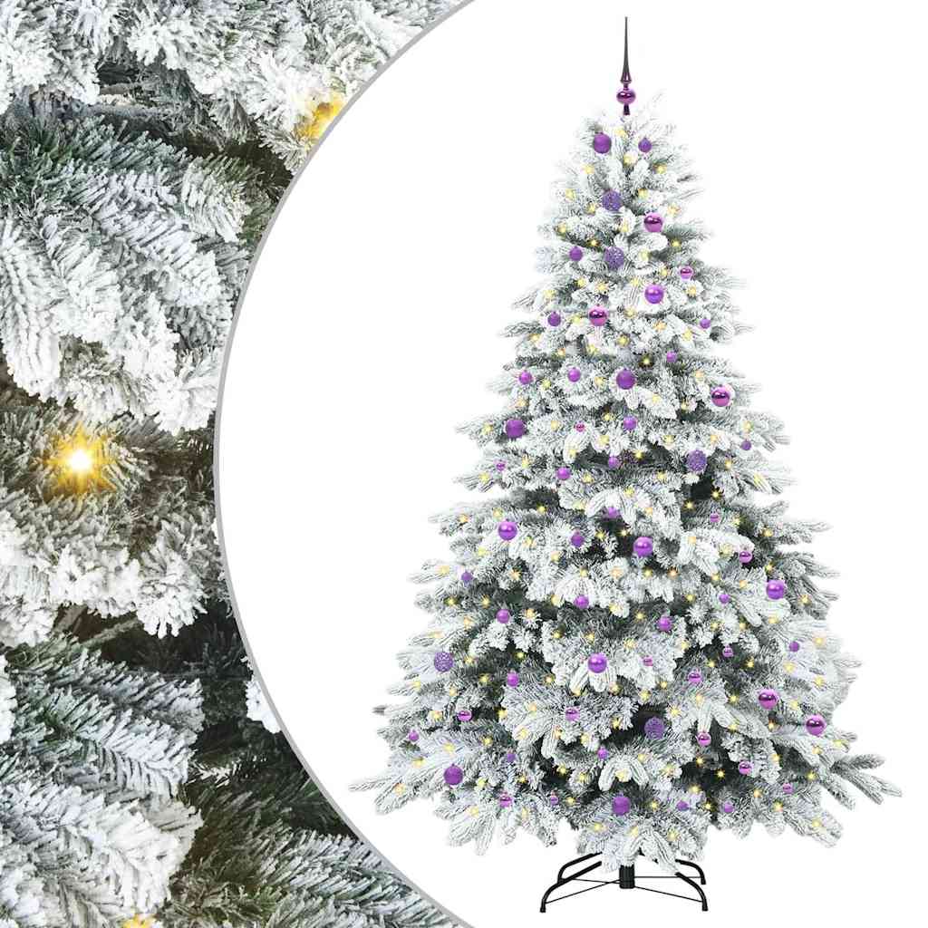 Albero di Natale artificiale con 300 LED Verde 240 cm PE e PVC 3397646