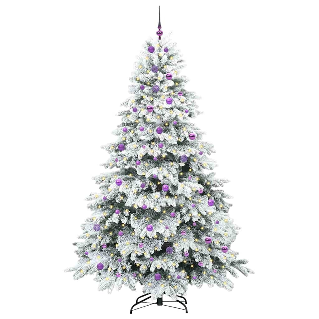 Albero di Natale artificiale con 300 LED Verde 240 cm PE e PVC 3397646