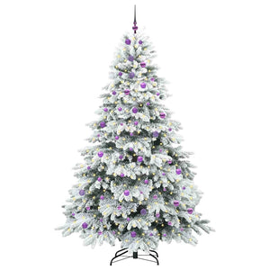 Albero di Natale artificiale con 300 LED Verde 240 cm PE e PVC 3397646