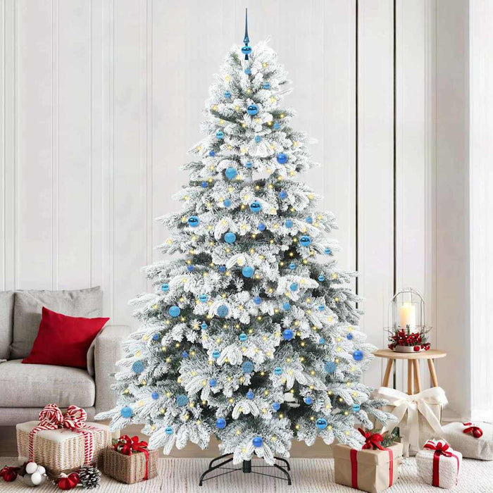 Albero di Natale artificiale con 300 LED Verde 240 cm PE e PVC 3397647