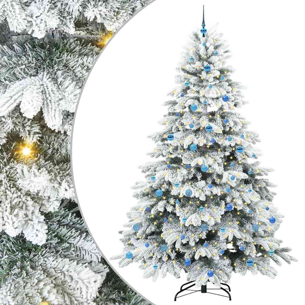 Albero di Natale artificiale con 300 LED Verde 240 cm PE e PVC 3397647