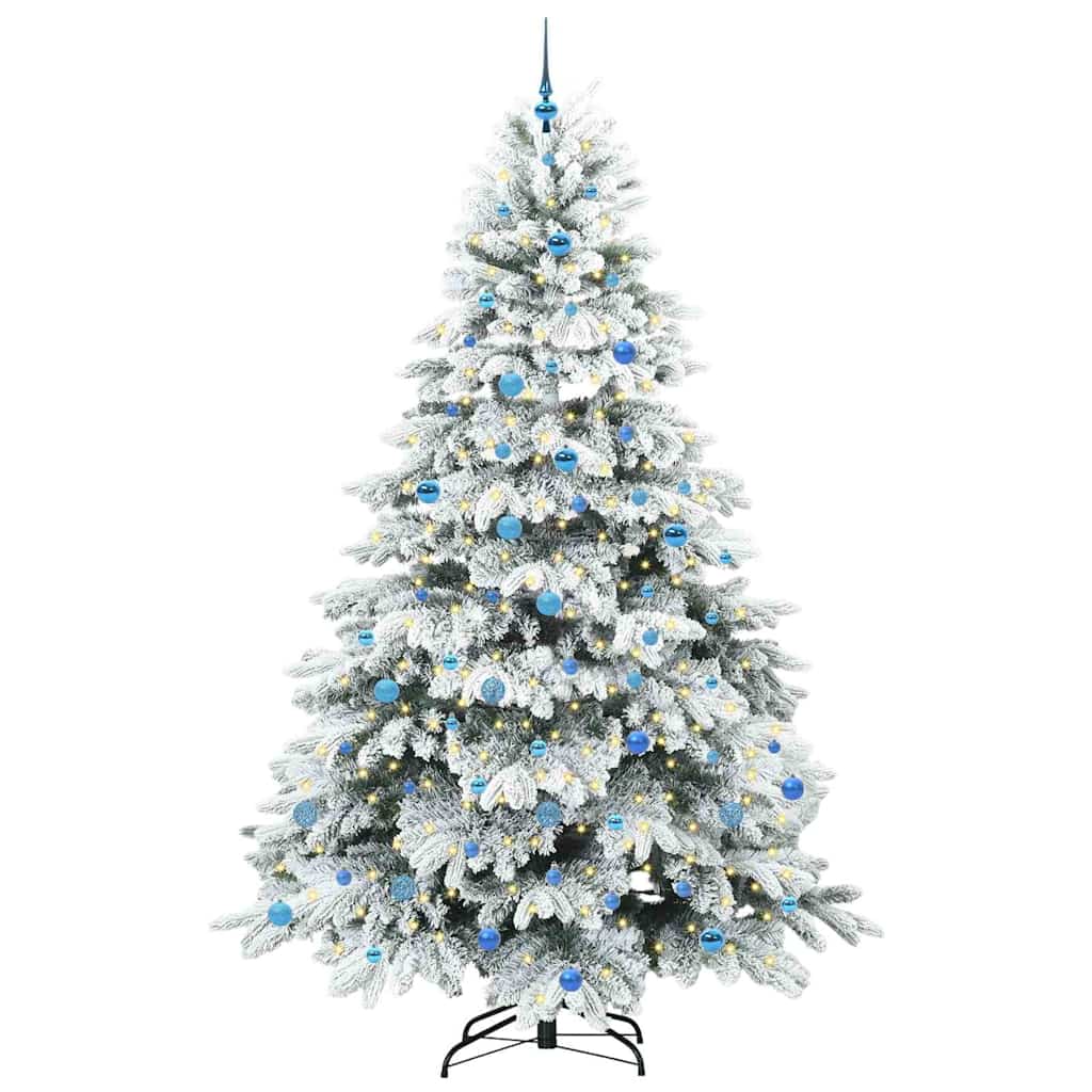 Albero di Natale artificiale con 300 LED Verde 240 cm PE e PVC 3397647