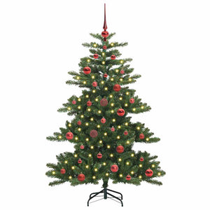 Albero di Natale Artificiale-Albero Natalizio con Rami Pieghevoli Verde 150 cm 646666