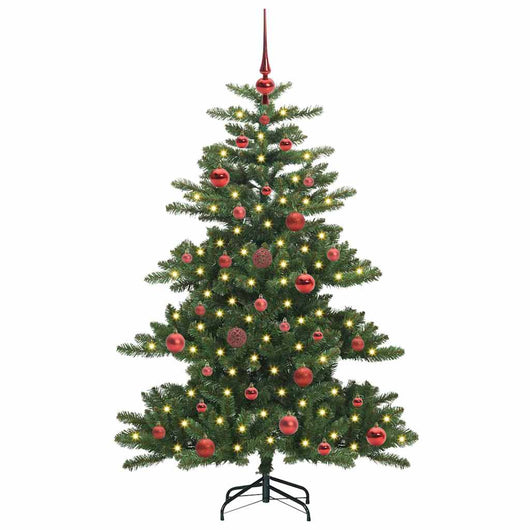 Albero di Natale Artificiale-Albero Natalizio con Rami Pieghevoli Verde 150 cm 646666