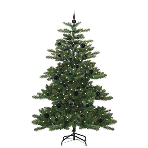 Albero di Natale Artificiale-Albero Natalizio con Rami Pieghevoli Verde 150 cm 392732
