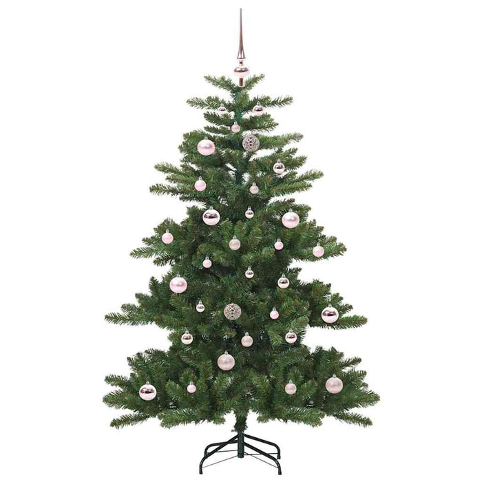 Albero di Natale Artificiale-Albero Natalizio con Rami Pieghevoli Verde 150 cm 431006