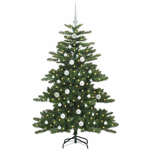 Albero di Natale Artificiale-Albero Natalizio con Rami Pieghevoli Verde 150 cm 942449