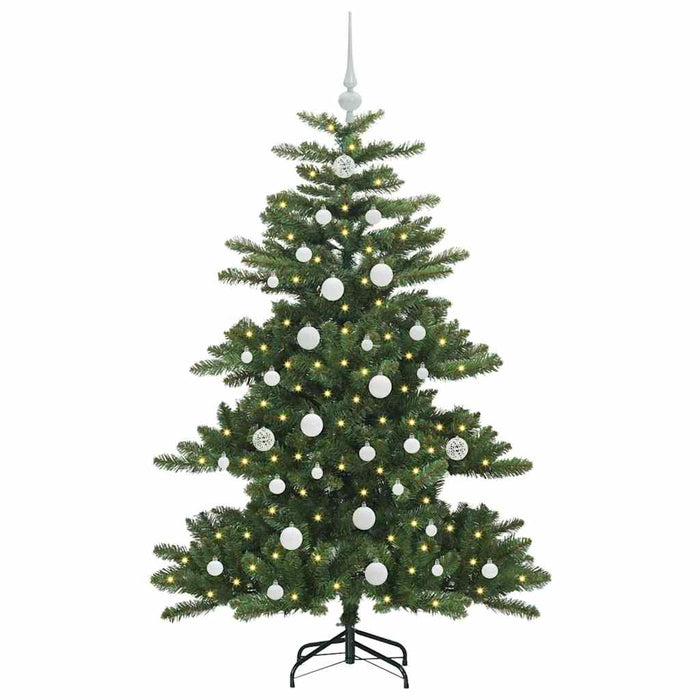 Albero di Natale Artificiale-Albero Natalizio con Rami Pieghevoli Verde 150 cm 942449
