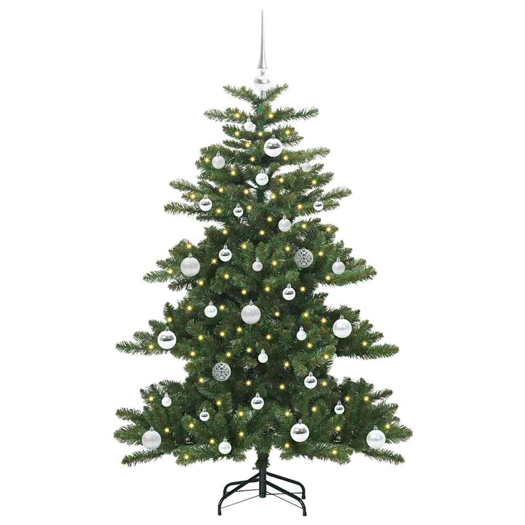 Albero di Natale Artificiale-Albero Natalizio con Rami Pieghevoli Verde 150 cm 443667