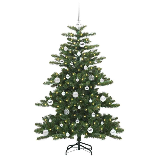 Albero di Natale Artificiale-Albero Natalizio con Rami Pieghevoli Verde 150 cm 443667