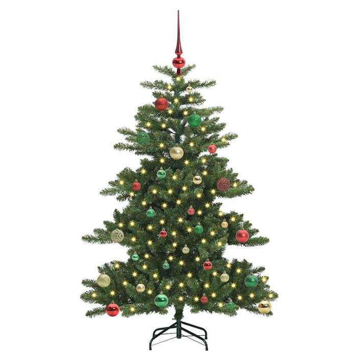 Albero di Natale Artificiale-Albero Natalizio con Rami Pieghevoli Verde 150 cm 309566