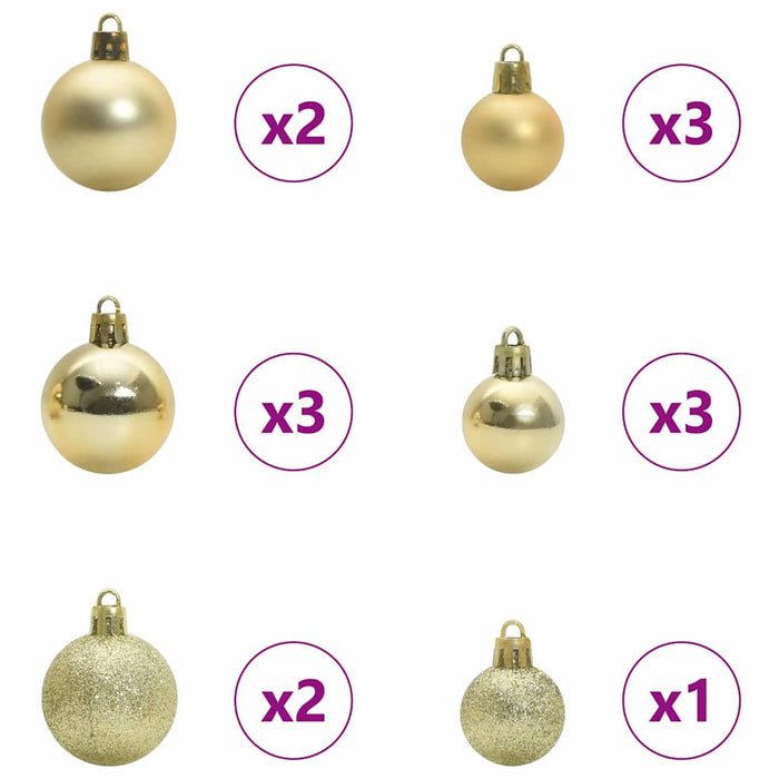 Albero di Natale Artificiale con Rami Pieghevoli 150 cm PVC 3397661