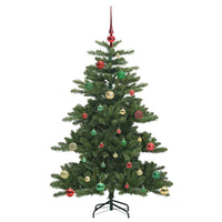 Albero di Natale Artificiale-Albero Natalizio con Rami Pieghevoli Verde 150 cm 309566