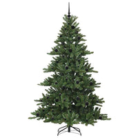 Albero di Natale Artificiale-Albero Natalizio con Rami Pieghevoli Verde 210 cm 424580