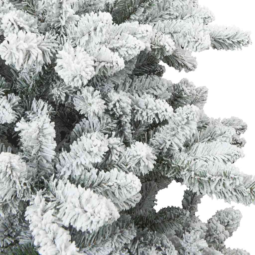 Albero di Natale Artificiale-Albero Natalizio con Rami Pieghevoli Bianco 150 cm 195296