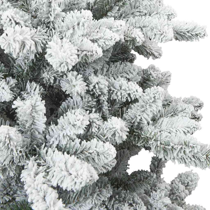 Albero di Natale Artificiale-Albero Natalizio con Rami Pieghevoli Bianco 150 cm 195296