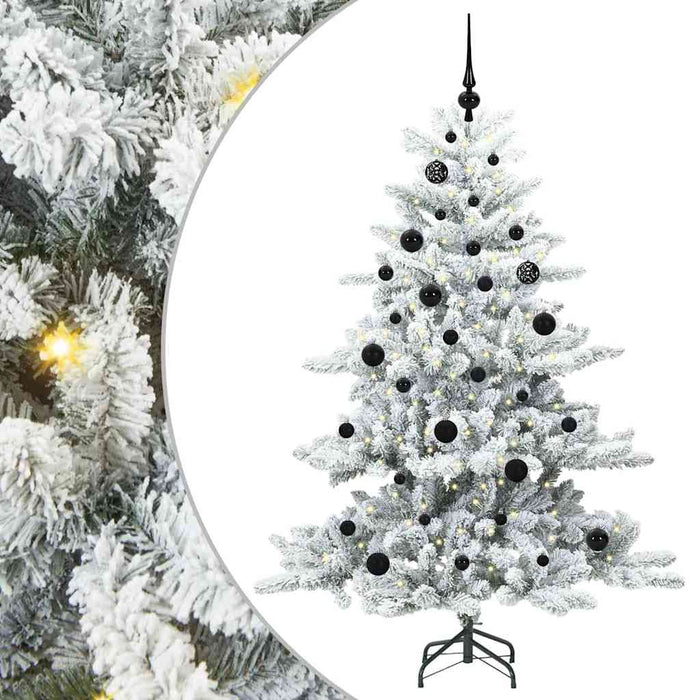 Albero di Natale Artificiale-Albero Natalizio con Rami Pieghevoli Bianco 150 cm 749998