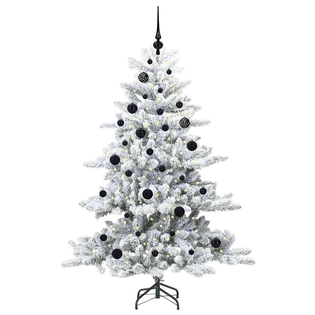 Albero di Natale Artificiale-Albero Natalizio con Rami Pieghevoli Bianco 150 cm 749998