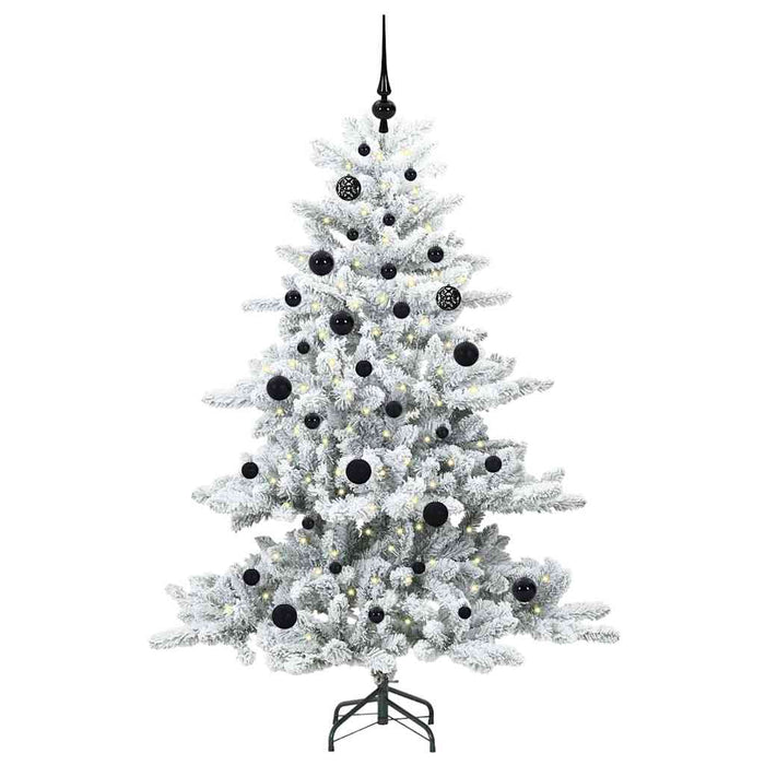 Albero di Natale Artificiale-Albero Natalizio con Rami Pieghevoli Bianco 150 cm 749998