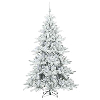 Albero di Natale Artificiale con Rami Pieghevoli Bianco 180 cm
